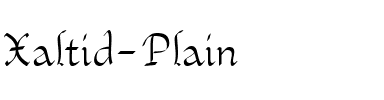 Xaltid Plain.ttf