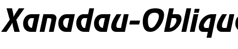 Xanadau Oblique.ttf