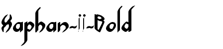 Xaphan II Bold Bold.ttf