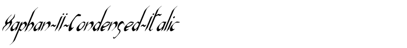 Xaphan II Condensed Italic Condensed Italic.ttf