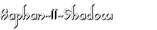 Xaphan II Shadow Shadow.ttf