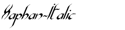 Xaphan Italic Italic.ttf