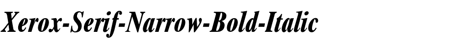 Xerox Serif Narrow Bold Italic.ttf