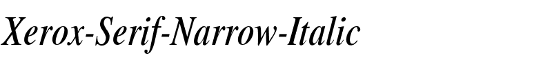 Xerox Serif Narrow Italic.ttf