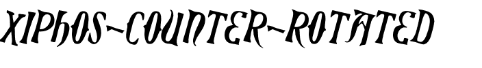 Xiphos Counter-Rotated Counter-Rotated.ttf