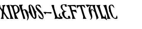 Xiphos Leftalic Leftalic.ttf
