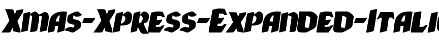 Xmas Xpress Expanded Italic Expanded Italic.ttf