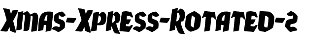 Xmas Xpress Rotated 2 Regular.ttf