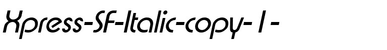 Xpress SF Italic.ttf