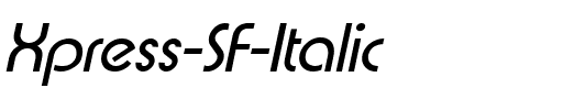 Xpress SF Italic.ttf