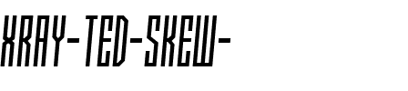 Xray Ted [skew] Regular.ttf