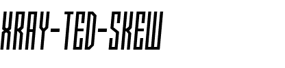 Xray Ted skew Regular.ttf