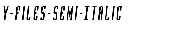 Y-Files Semi-Italic Semi-Italic.ttf
