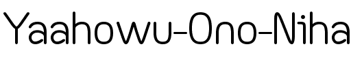 Yaahowu Normal.ttf