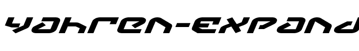 Yahren Expanded Italic Expanded Italic.ttf