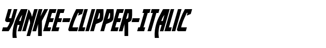 Yankee Clipper Italic Italic.ttf