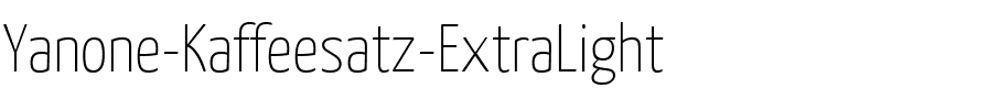Yanone Kaffeesatz ExtraLight.ttf