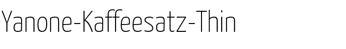 Yanone Kaffeesatz Thin Regular.otf