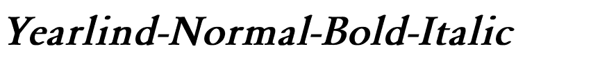 Yearlind-Normal Bold Italic.ttf