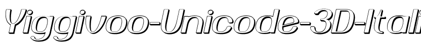 Yiggivoo Unicode 3D Italic.ttf