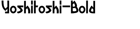 Yoshitoshi Bold.ttf