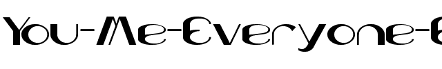 You & Me & Everyone Else Normal.ttf