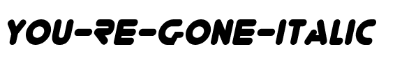 You’re Gone Italic.ttf