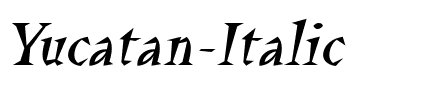 Yucatan Italic.ttf