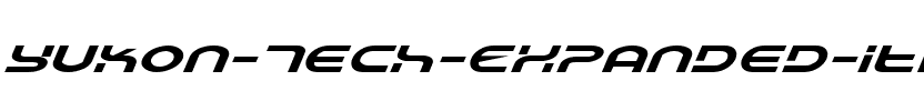 Yukon Tech Expanded Italic Expanded Italic.ttf