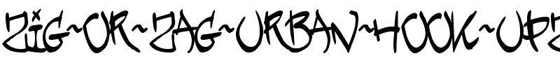 ZIG OR ZAG ? - URBAN HOOK-UPZ Regular.otf