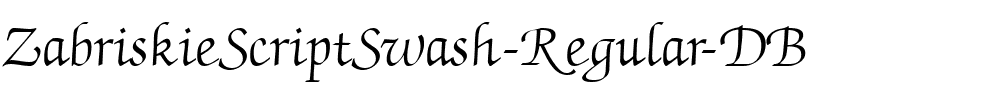 ZabriskieScriptSwash DB Regular.ttf