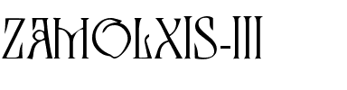 Zamolxis III Regular.ttf