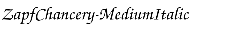 ZapfChancery-MediumItalic Regular.ttf