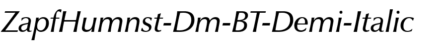 ZapfHumnst Dm BT Demi Italic.ttf
