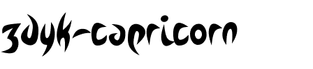Zdyk Capricorn Regular.otf