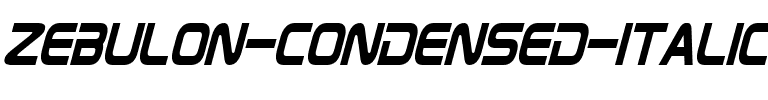Zebulon Condensed Italic.otf