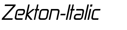 Zekton Italic.ttf