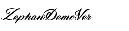 Zephan Demo Ver. Regular.otf