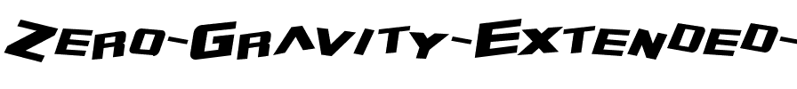 Zero Gravity Extended Italic.ttf