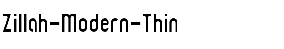 Zillah Modern Thin Regular.ttf