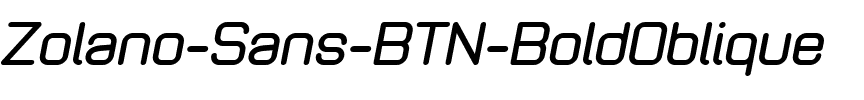 Zolano Sans BTN BoldOblique.ttf