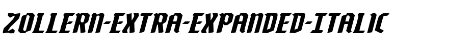 Zollern Extra-Expanded Italic Extra-Expanded Italic.ttf