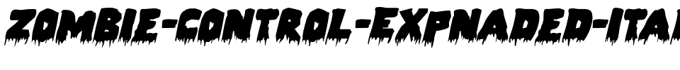 Zombie Control Expnaded Italic Expnaded Italic.ttf