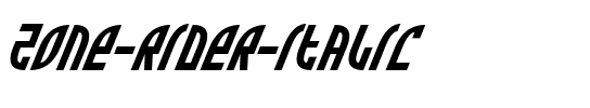 Zone Rider Italic Italic.ttf