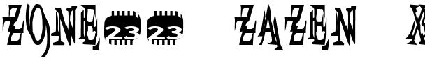 Zone23_zazen xtreme Normal.ttf
