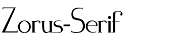 Zorus Serif Normal.otf