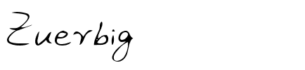 Zuerbig Regular.ttf