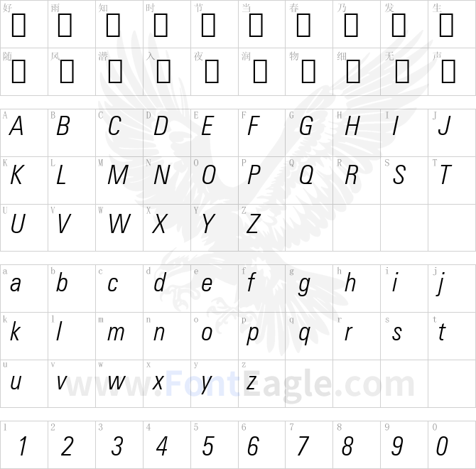 Zurich-LtCn-BT-Light-Italic