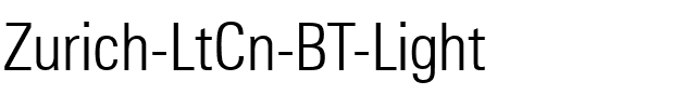 Zurich LtCn BT Light.ttf