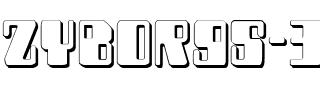 Zyborgs 3D 3D.ttf